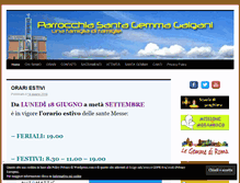 Tablet Screenshot of parrocchiasantagemma.com